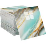 Wallpaper Golden Shade Walls Sticker Waterproof,Oil Proof & Heat Resistant Kitchen Wall Tiles Stickers Wall Paper for Home,Living Room,Bedroom,Bathroom,Hotel,Pan&Shop Caounter,PVC (1, New Sky Gold)